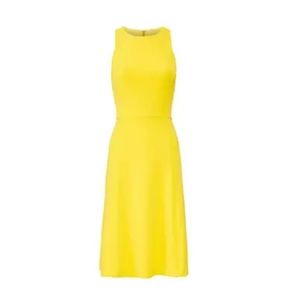 Rachel Roy collection yellow crew neck dress